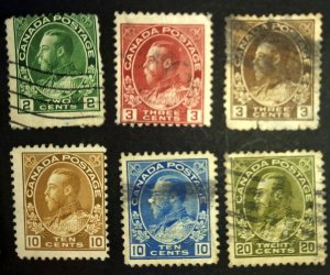 CANADA KGV ADMIRAL (1910-1936)