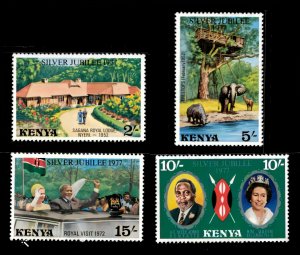 Kenya 1977 Sc#84/87 SILVER JUBILEE/ELEPHANTS Set (4) MNH