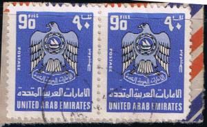 UAE. United Arab Emirates. Stamps on piece.SC 98x 2