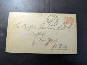 1902 British Fiji Cover Suva GPO to Buffalo NY USA