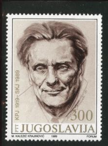 Yugsolvaia Scott 1965  MNH**  1989 stamp