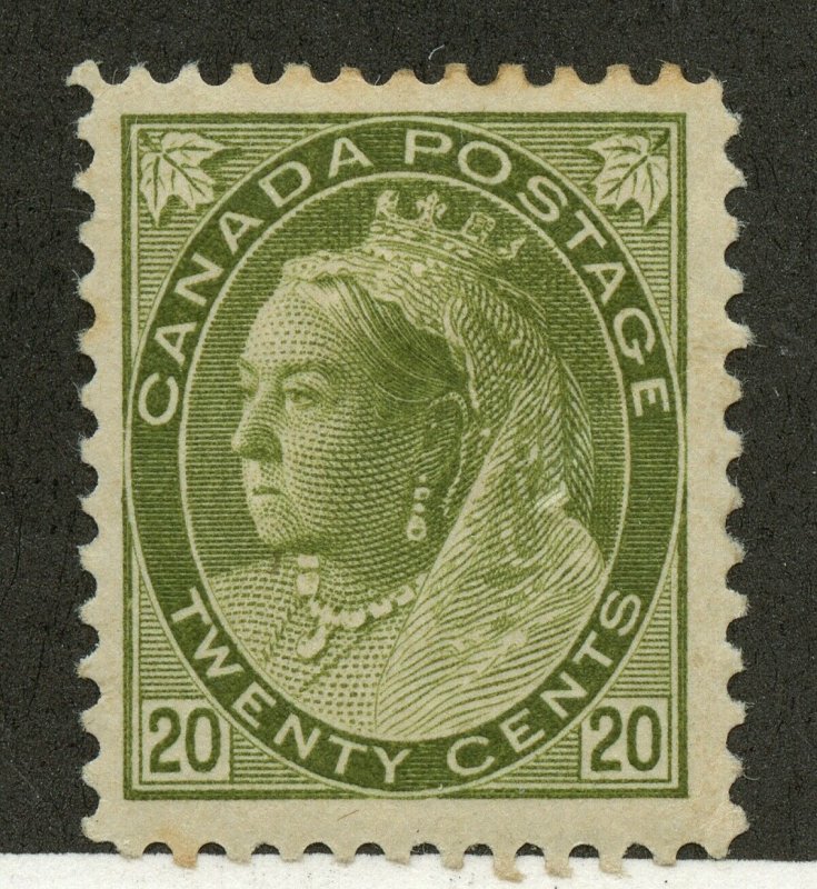 Canada #84 QV Numeral VF MH small thin very HighCat$900