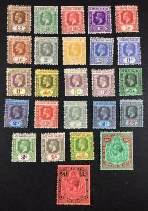 MOMEN: LEEWARD ISLANDS SG #58-80 1921/32 MINT OG H £580 LOT #67971