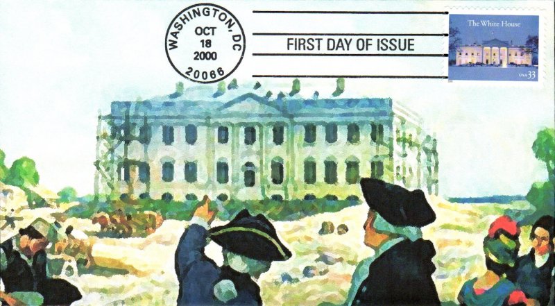 #3445 White House Heritage FDC