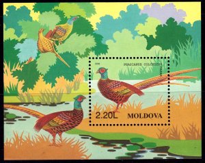 Moldova 1996 Phasianus Colchicus - Bird Mint MNH Miniature Sheet SC 209