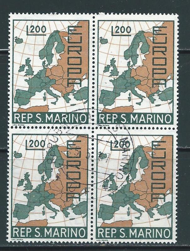 San Marino 664 Europa single Block of 4 Used