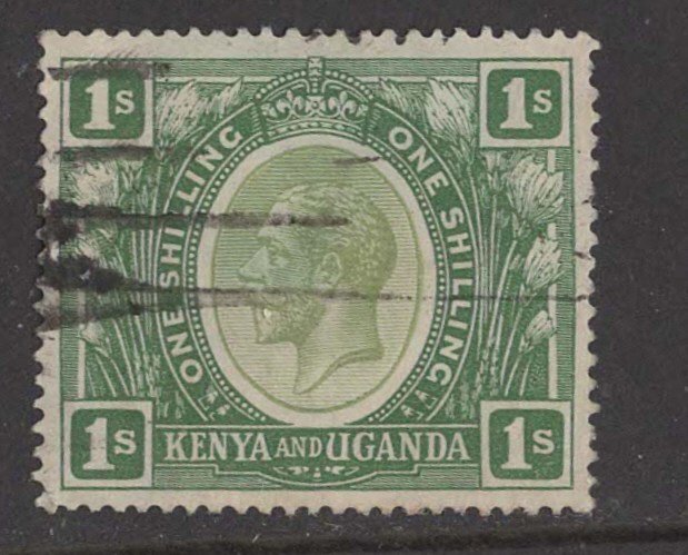 Kenya-Uganda # 29  King George V  -  1sh 1922 (1)  F Used