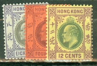 JC: Hong Kong 71-5, 77 mint CV $97.75; scan shows only a few