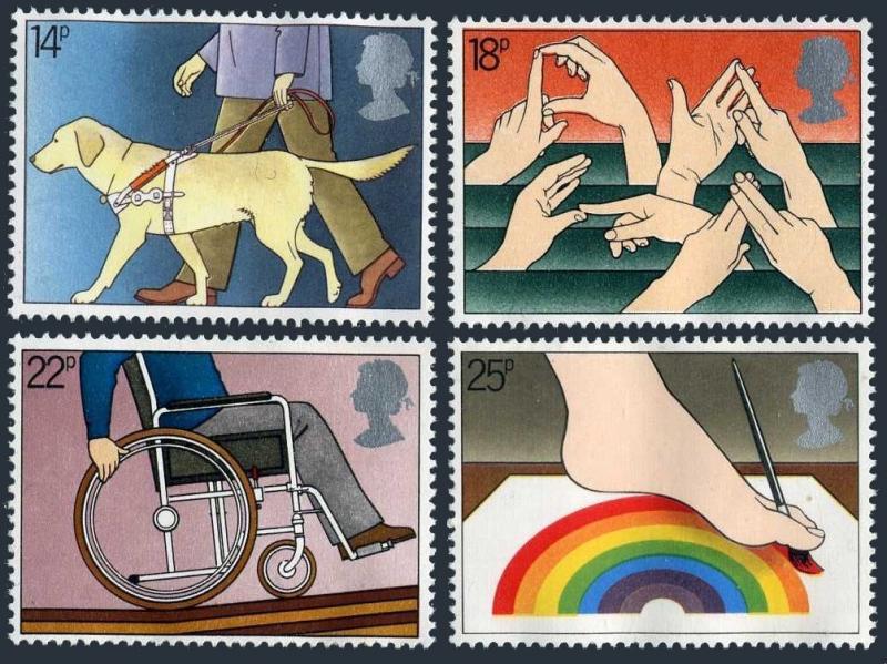 Great Britain 937-940,MNH.Michel 871-874. Year of Disabled,1981.