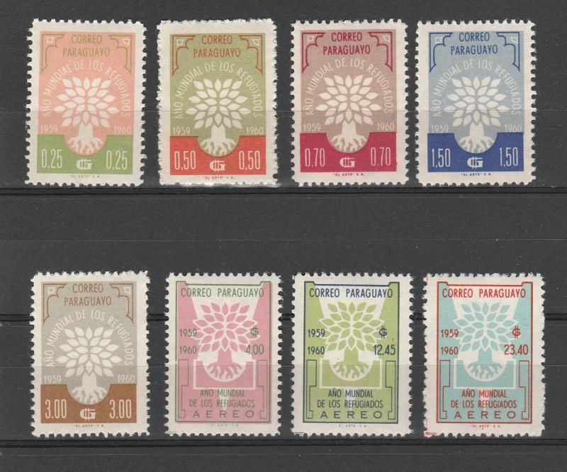 PARAGUAY #560-4 C265-8 MINT NEVER HINGED COMPLETE