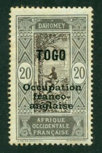 Togo 1916 #182 MH SCV(2024)=$0.70