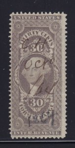 R51c F-VF used revenue neat cancel with nice color cv $ 60 ! see pic !