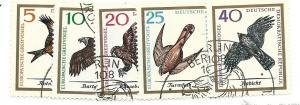 Germany-DDR #800-804 Birds (CTO) CV$1.05