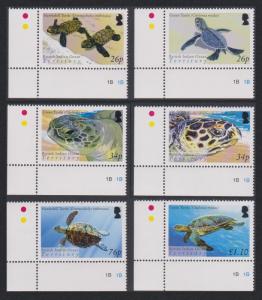 BIOT Turtles 6v Bottom Left Corners SG#312/17 SC#290-95