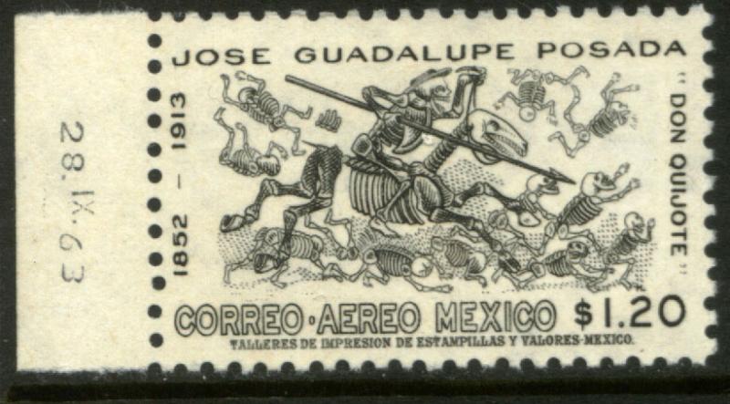 MEXICO C278 50th Anniv death of J. Guadalupe Posada MNH(811)