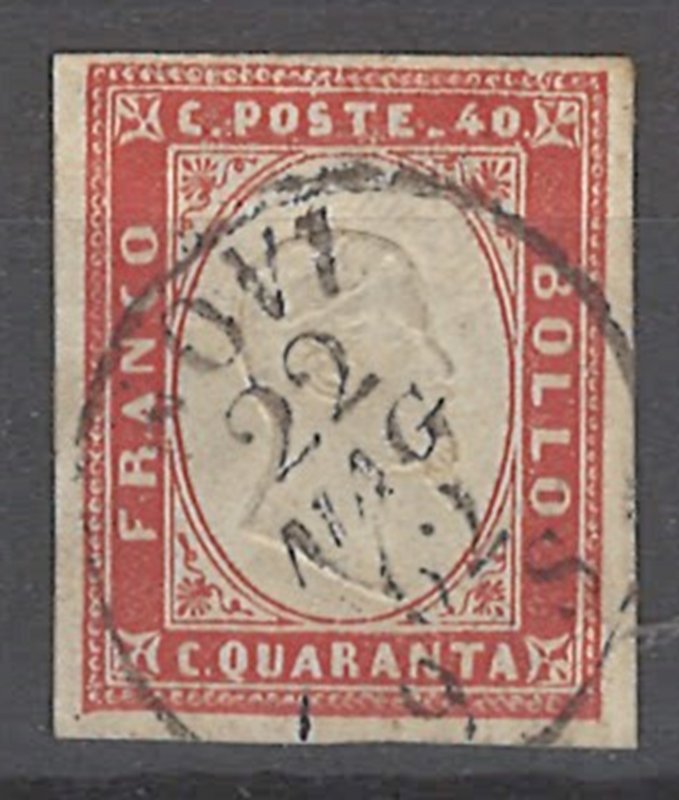 COLLECTION LOT # 2089 SARDINIA # 13 1863 CV=$47.50