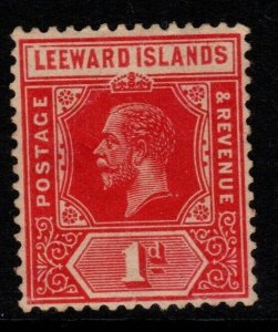 LEEWARD ISLANDS SG48a 1915 1d BRIGHT SCARLET MTD MINT