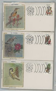 US 1953-2002 Birds and flowers. Post marked with state capitals 50 covers