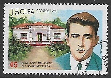 Cuba # 3945 - Attack on Moncada Barracks, Abel Santamaria - unused CTO.....{Z27}