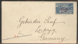 New Zealand 1906 Niue 2.5d Leipzig Germany Cover G112397