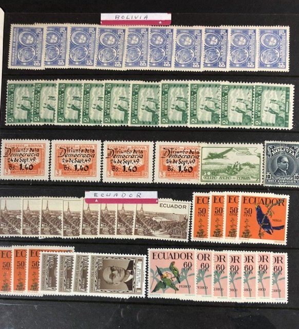 Worldwide Stamps On Stock Pages British Colonies & More