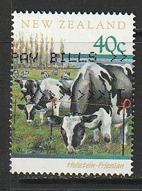 1997 New Zealand - Sc 1406 - used VF - 1 single - Cattle