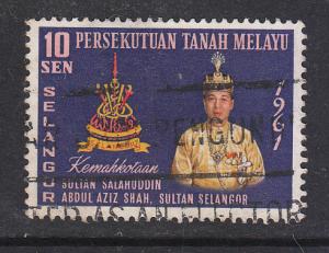 Malaya Selangor 1961 Sc 113 Installation of Sultan Used