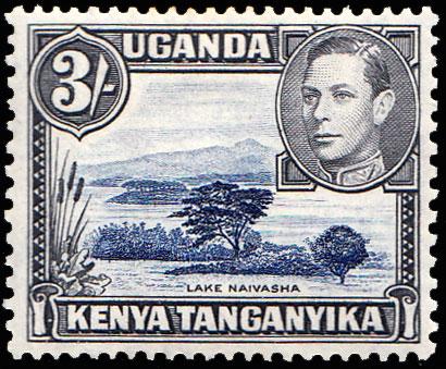 Kenya Uganda & Tanganyika Scott 82 Unused lightly hinged.