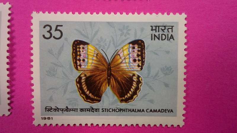 India 1981 Butterflies Scott# 935-938 Complete Mint VF-XF NH set of 4