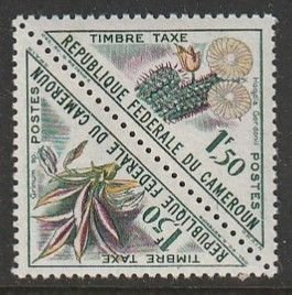 1963 Cameroun - Sc J39a - MH VF - 1 pair - Flowers