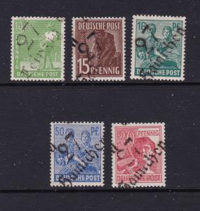 Germany (Soviet Zone) small lot of Local overprints