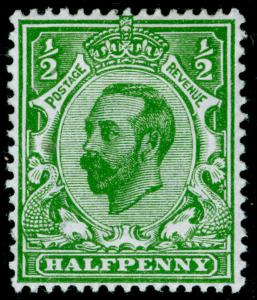 SG325 SPEC N2(1), ½d bright green, M MINT. DIE B