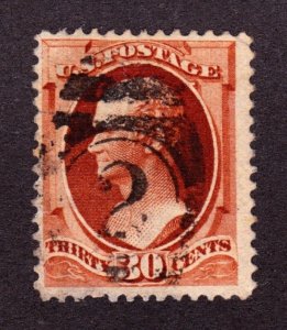 US 217 30c Hamilton Used F-VF SCV $120