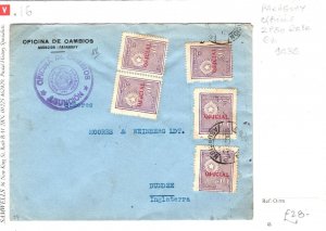 PARAGUAY Official Cover 2.50 Peso Rate Asuncion 1935{samwells-covers}SV16