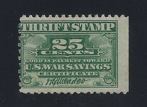 WS1 - 25c Misperf Error / EFO War Savings Thrift Stamp Mint NH Read