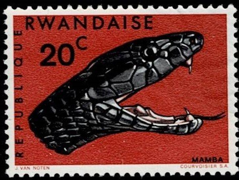 1966-1972 Group of 30 Used Stamps o Rwanda