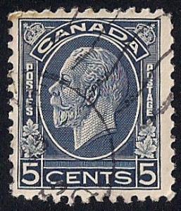 Canada #199 3 cent SUPER CANCEL King George Stamp used F-VF