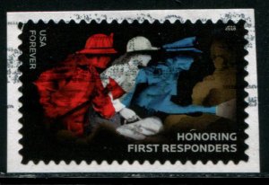 5316 (50c) Honoring First Responders SA,  used on paper