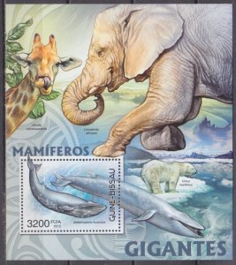 2012 Guinea-Bissau 6070/B1076 Whales 13,00 €