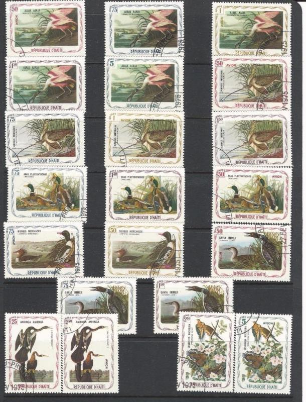 50 Haiti Audubon Birds Exotic Complete Set For Your Collection Shipped Free