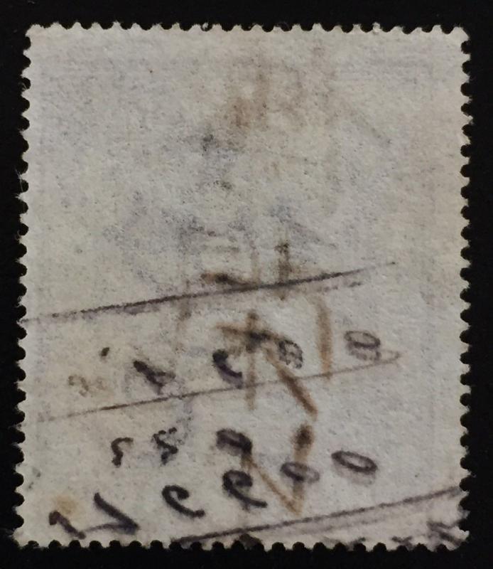 Malaya Singapore Straits Settlements QV Fiscal/Revenue 3c Receipt Stamp Used 