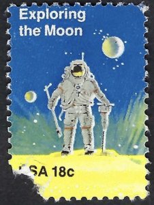 United States #1912 18¢ Exploring the Moon (1981). Used.