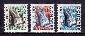 Comoro Islands - Scott #J3-J5 - MLH - SCV $5.35