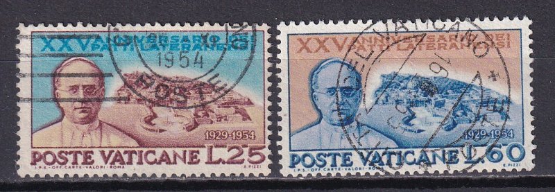 1954 - VATICAN - Scott #174-175 - Used