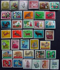 Packet, Berlin MNH Semi-Postals, 106 Diff, 9NB17 // 9NB265