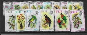 FIJI SG435/50 1971 BIRDS/FLOWERS DEFINITIVE SET MNH