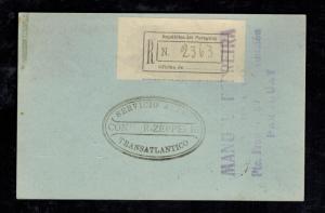 1932 Paraguay Graf Zeppelin LZ 127 Postcard Cover to Herman Sieger Lorch Germany