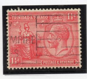 Trinidad & Tobago 1920s Early Issue Fine Used 1.5d. 033862