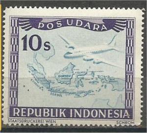 INDONESIA, 1949, MNH 10s AIR POST Scott C19