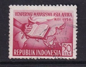 Indonesia   #422  used   1956  student conference 50c